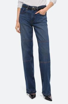 Helmut Lang Raw Edge Carpenter Jeans in Dk Tinted Indigo - 2B9 at Nordstrom Rack, Size 31
