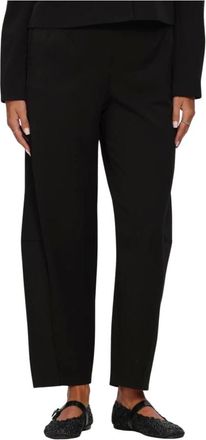 Object Object, Broeken, Dames, Zwart, XS, Polyester, Objlisa HW Ankel Barrel Pant