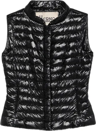 Herno Slim-Fit Quilted Gilet With Bomber Collar