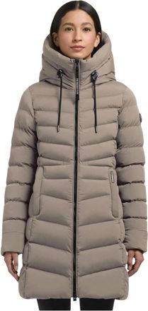 Khujo Dames, Mantels, Beige, Maat: XL