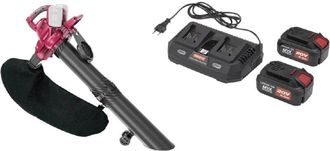 Yamato Aspiratore soffiatore batteria cgvb 40L + kit batterie e caricabatterie Yamato myx