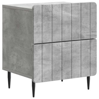 vidaXL Armario De Noche Con Caj&oacute;n Gris Hormig&oacute;n 43 X 34,5 X 49,5 Cm Vidaxl