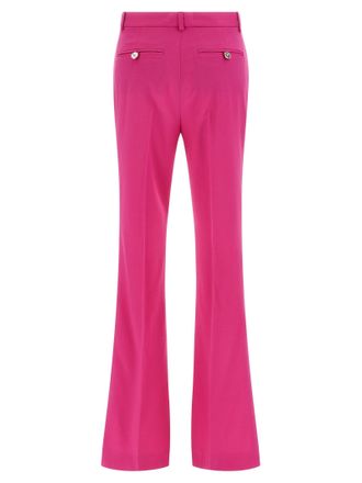 Versace Virgin Wool Flared Trousers - Pink