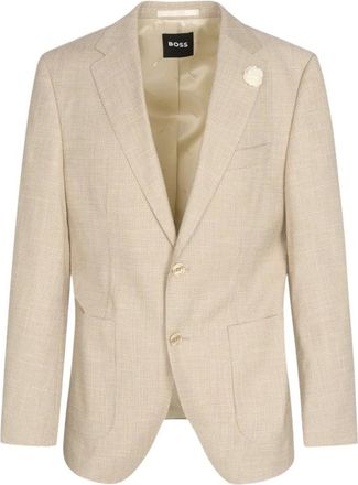 HUGO BOSS H-Janson Jacket - male - Boss - Blazers - Beige - 2XL - Jackets