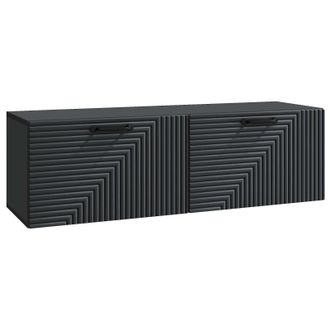vidaXL Mueble Para Tv De Pared Negro 98 X 31 X 30 Cm Vidaxl
