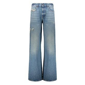 Diesel Flared Jeans, female, Blue, Size: W28 Flared Jeans