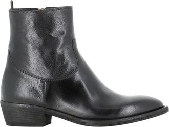 Officine Creative Laarzen - Dames - Cowboylaarzen - Zwart - 40 EU - Leer - Schoenen