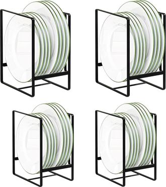 OEM Juego De 4 Escurridores De Platos, Soportes Para Platos, Organizador, Rejillas De Secado Verticales, Estante Para Platos Para Armario De Cocina, Encim