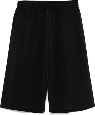 Yohji Yamamoto Shorts in twill - Nero