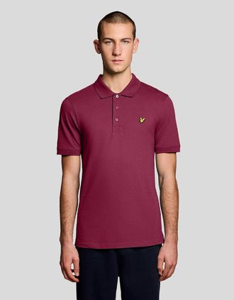 Lyle & Scott Lyle And Scott Mens Everyday Cotton Polo Shirt - Red - Size: 36