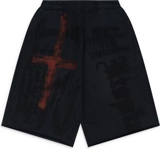 Travis Scott Black/Red Utopia Tour Exclusive Oversized Shorts