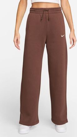 Nike Sportswear Phoenix High Waist Wide Leg Sweatpants in Fauna Brown/Sail at Nordstrom, Size Xx-Large