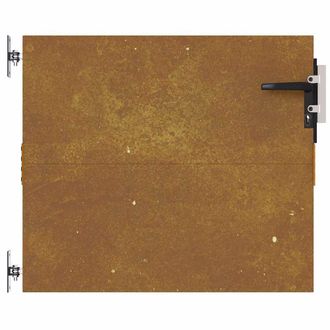Berkfield Home Full Garden Gate 85x75 cm Corten Steel in Brown