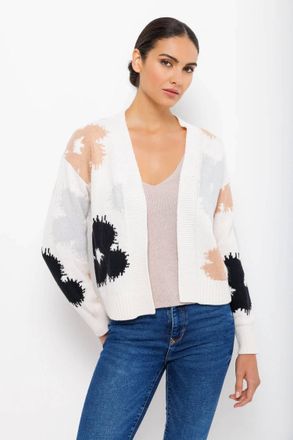 Lisa Todd Lazy Daisy Cardigan In Snow