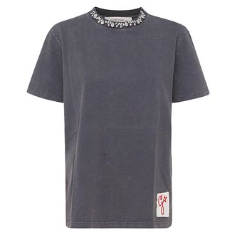 Golden Goose Embroidered Cotton T-Shirt