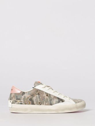 Crime London Sneakers Distressed Crime London in canvas camouflage e pelle