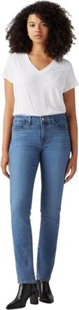 Levi's Hoge taille, rechte pijpen jeans voor dames (Lapis-edelsteen)