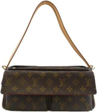 Louis Vuitton Pre-owned Shoulder Bags, female, Brown, Size: ONE SIZE Pre-owned Vintage Canvas Shoulder Bag