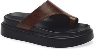 Tony Bianco Jazzy Toe Loop Sandal in Chocolate Vintage at Nordstrom, Size 10