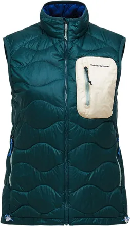 Peak Performance Womens Helium Utility Down Vest Green XS