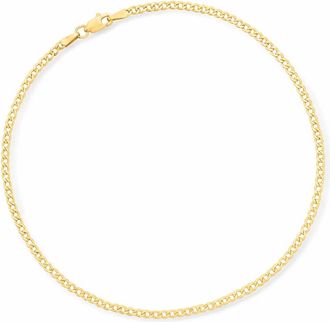 Canaria Canaria 2.2mm 10kt Yellow Gold Curb-Link Anklet