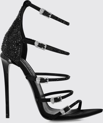 Philipp Plein Heeled Sandal Woman color Black