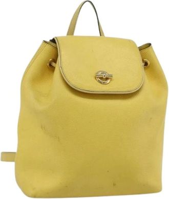 Celine Pre-owned Backpacks, female, Yellow, Size: ONE SIZE Pre-owned Vintage Backpack