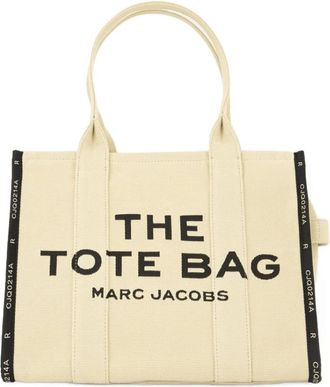 Marc Jacobs Tote Bags, female, Beige, Size: ONE SIZE The Jacquard Large Tote