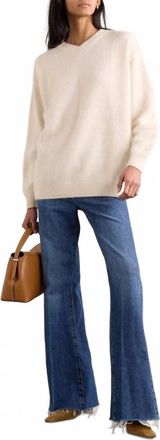 Frame Denim Lax Distressed High Rise Flared Jeans In Antidote