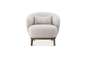 Castlery Avery Armchair Customized, (Performance Fleece) Cream, Spill-Resistant, Compact for Chairs