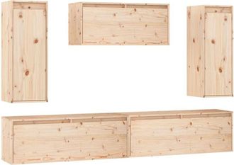 vidaXL Vidaxl - tv Cabinets 5 pcs Solid Wood Pine