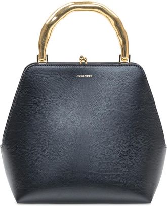Jil Sander Leren Tas - Dames - Handtassen - Zwart - ONE Size - Leer - Tassen