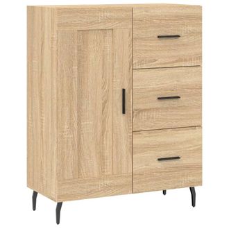 Berkfield Home Sideboard Sonoma Oak 69.5x34x90 cm Engineered Wood in Tan