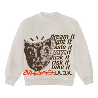 Travis Scott Cactus Jack D.L.T.L.F.R.T. Crewneck Natural CJFN-SS89