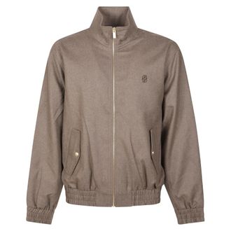 Dr&ocirc;le de Monsieur Heren, Jassen, Bruin, Maat: L Flanel