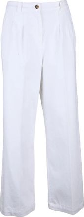 A.P.C. Jeans - Dames - Wijde Broeken - Wit - M - Broeken