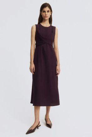 H&M Mama nursing dress with ties at back in Dark Plum Purple at Nordstrom, Size Xx-Large