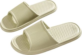 Generic Stylish Unisex Summer Slides for Indoor Outdoor Wear Comfortable Lightweight Walking Sandals for Women and Men (Green, 5.5)