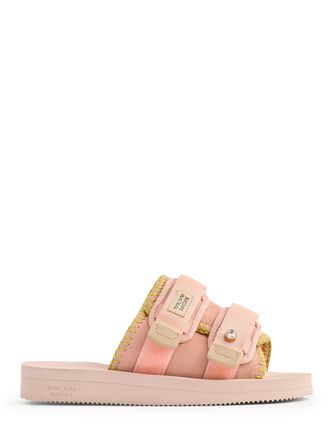 Forte_Forte Crossed Strap Sandals with Padded Texture