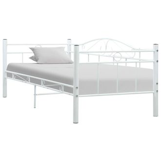 Berkfield Home Bed Frame White Metal 90x200 cm