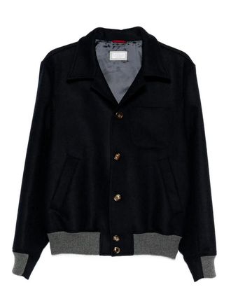 Brunello Cucinelli Shirt-Style Bomber Jacket