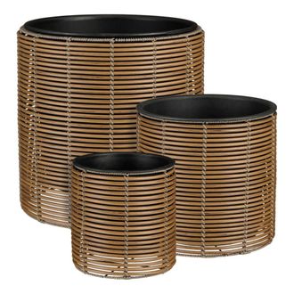 MiCa Decorations Maceta exterior Cesena Marr&oacute;n claro H45xB45xL45cm