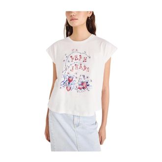 Pepe Jeans London T-Shirts, female, White, Size: XS T-Shirts