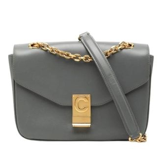 Celine Pre-owned Cross Body Bags, female, Gray, Size: ONE SIZE Pre-owned Vintage Shoulder Bag