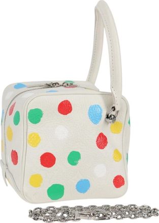 Louis Vuitton Sac Carr&eacute; Canvas White Canvas Bag (Pre-Owned)