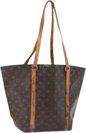 Louis Vuitton Pre-owned Tote Bags, female, Brown, Size: ONE SIZE Pre-owned Canvas Tote Bag