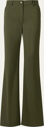 Akris Celia Denim Bootcut-Leg Pants