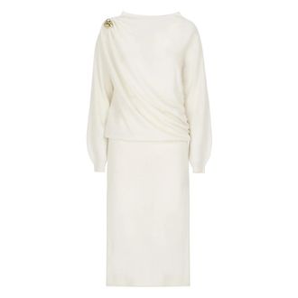 Fabiana Filippi Dames, Jurken, Beige, Maat: XS Wol