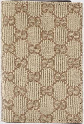 Gucci Portacarte bifold in tessuto GG Supreme con monogramma