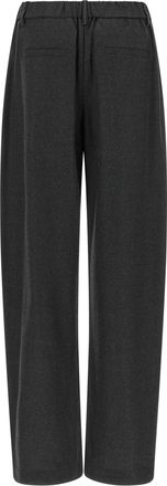 Brunello Cucinelli Womens Gray Virgin Wool Casual Pants